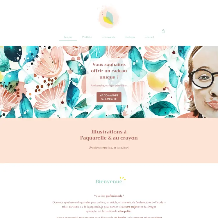 webdesign aquarelliste